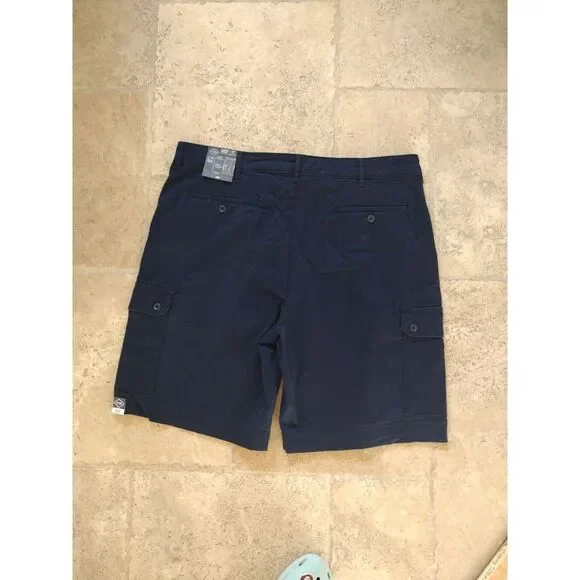 NEW St Johns Bay Cargo Shorts Mens 42 Blue Soft Wash Legacy 10" Inseam - Picture 7 of 9